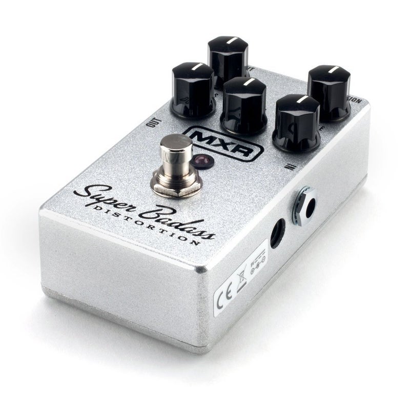 MXR M75 Super Badass Distortion Guitar Effects Pedal with Power Supply, 2 Patch Cables, and 6 Dunlop Picks - Image 4